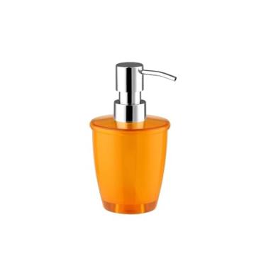 Imagem de Garrafa Dispensador de sabonete leve e compacto, dispensador de shampoo e condicionador reutilizável, dispensador de sabonete vazio, com bomba Banheiros (Color : Orange)