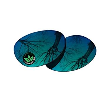 Imagem de Raydi Lentes de reposição de policarbonato para óculos de sol redondos RayBan Erika RB4171 54 mm - verde esmeralda espelhado - polarizado