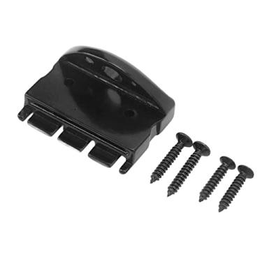 Imagem de Ponte Headless para guitarra elétrica de 4 cordas, ponte de guitarra elétrica preta sólida para substituição