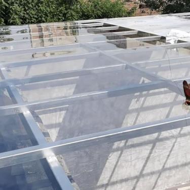 Imagem de Painéis de policarbonato de 1,5 mm de espessura para dossel de jardinagem e agricultura, folha de telhado à prova de chuva ao ar livre, capa de telhado de marquise, peças de reposição de vidro fáceis