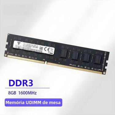 Imagem de Memória RAM DDR3 4GB/8GB 1333/1600MHz - Para Computador/Desktop, 8G D3