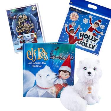 Imagem de The Elf on the Shelf: DVD e Brinquedo de Raposa Ártica: Caixa Arctic Fox Tradition, DVD A Fox Cub's Christmas Tale, Bolsa Holly Jolly