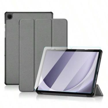 Imagem de Kit Case Couro + Vidro Para Para Tablet Samsung A9+ 11 X210 - Star Cap