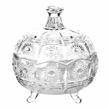 Imagem de Bomboniere Em Vidro Para Balas e Doces Com Tampa Em Casa Tem, Bohemia