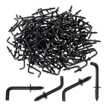 Imagem de KiBcsLic 100 Pçs Mini Parafuso Ganchos L Forma ângulo Direito Medalha Ganchos Chave Pendurado Acessórios, aço Carbono Resistente, M3,4x40mm