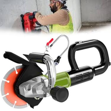 Imagem de 星姿 Caçador de parede, máquina de corte elétrica de alta potência 4500w, profundidade ajustável de 65 mm, máquina de entalhar concreto de tijolo de corte 6800r/min, para tijolo vermelho, concreto