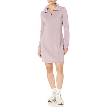 Imagem de Andrew Marc Vestido de moletom feminino, Ametista, GG