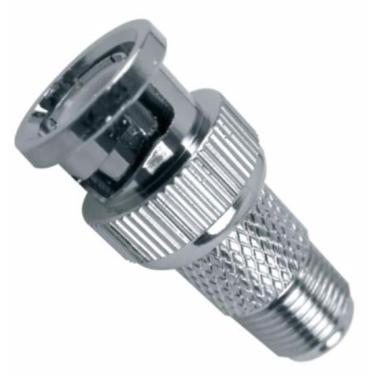 Imagem de Adaptador PLUG BNC para PLUG F Metal