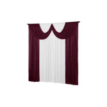 Imagem de Cortina Paris 4 Metros Quarto Sala Igreja Malha Gel  - Dennis Confecçõ