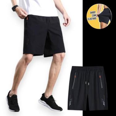 Imagem de Bermuda CORRIDA Academia Bolso Zíper Tecido Gelado com Elastano 908 - 