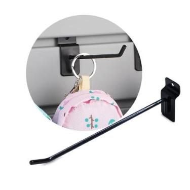 Imagem de Gancho Expositor 25cm Preto para Painel Canaletado 50 Unidades - IGUAN