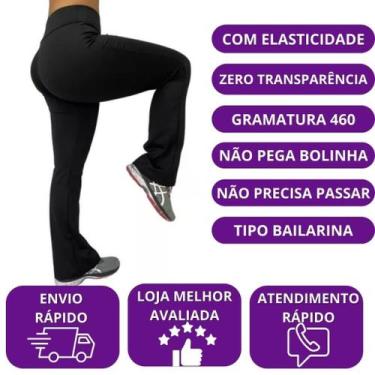 Imagem de Calça FLARE Legging, Boca Sino, Bailarina, G, Feminina, Academia Cós A