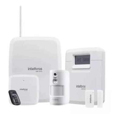 Imagem de Kit Central De Alarme Contra Roubo Intelbras S/ Fio Amt 8000