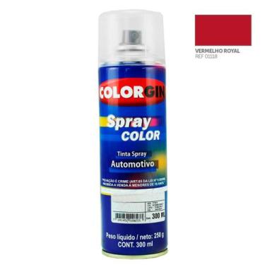Imagem de Tinta Spray Automotiva VERMELHO ROYAL 300ml - COLORGIN