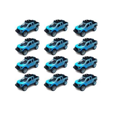 Imagem de Kit 12x Brinquedo carrinho Camionete 4x4 propulsão - AP TOYS