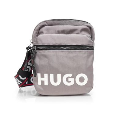 Imagem de HUGO Bolsa tiracolo Quentyn com vários bolsos, cinza fóssil, PCE., Cinza fóssil