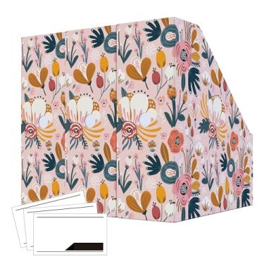 Imagem de ANSSDO Pacote com 6 Porta-Revistas de Papelão, Organizador Premium para Arquivos de Revistas, Organizador de Arquivos de Revistas, Caixa de Armazenamento de Revistas de Grande Volu (Pacote Com 6 Unida