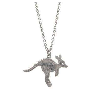 Imagem de Colar feminino com pingente de animal de espírito de estanho com envelope de presente da Shag Wear Prata