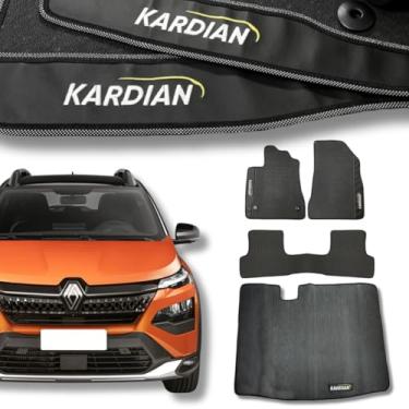 Imagem de Kit Tapetes Internos e Porta Malas Compatível com Kardian 2023 2024 Emborrachado Premium Impermeável Flexível