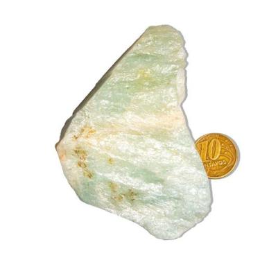 Imagem de Pedra Água Marinha Bruta Natural Berilo Azul 250 a 300g 95mm - Cristai