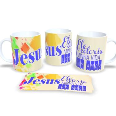 Imagem de Canecas Evangélicas Cristã Personalizadas Fé e Inspiração em Cada Gole