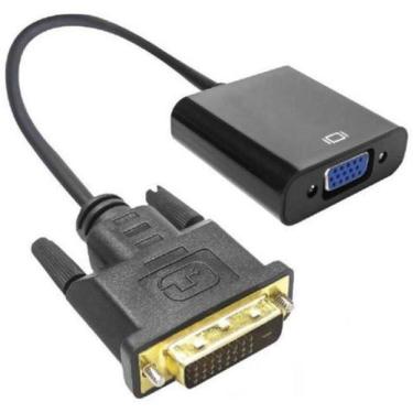 Imagem de Adaptador DVI-D Macho para VGA Fêmea | Lotus | Preto