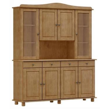 Imagem de Cristaleira 8 Portas Rubi Madeira Maciça Freijo - FN - Finestra