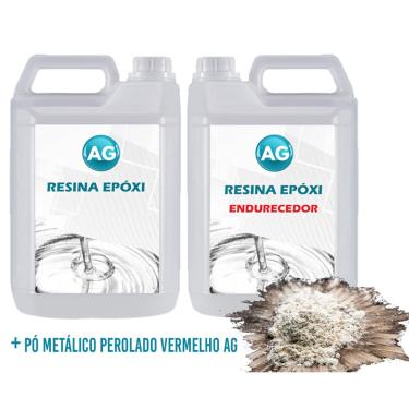 Imagem de Porcelanato Líquido Metálico Perolado Vermelho Ag Por M