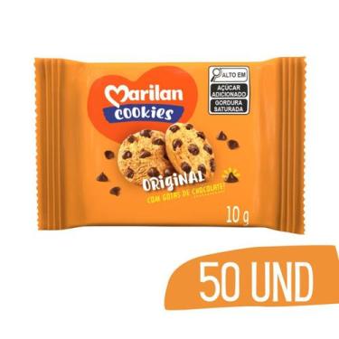 Imagem de Biscoito Cookies Sache Original Marilan 10g - 50 Und