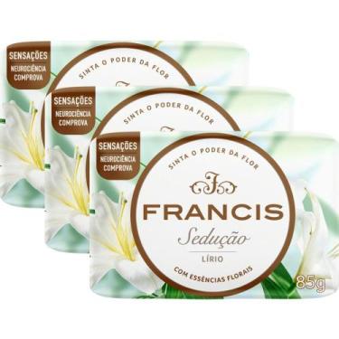 Imagem de Kit 3 Sabonete Francis Sedução Lírio 85g