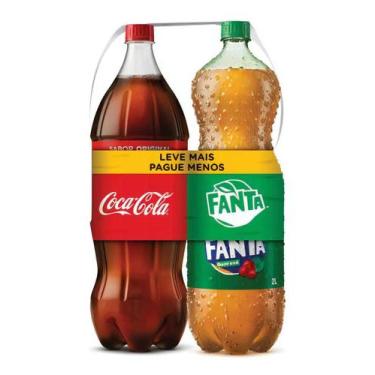 Imagem de Refrigerante Coca-cola Original + Guarana Fanta 2l Cada