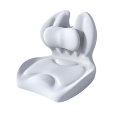 Imagem de harayaa Almofada de assento almofadas de coccyx portátil espuma de espuma ergonômica Cadeir, Cinza