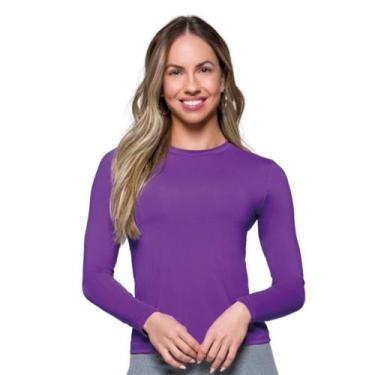 Imagem de Blusa Feminina Com Manga Longa Proteção Uv50+ Selene Moda Praia Piscin