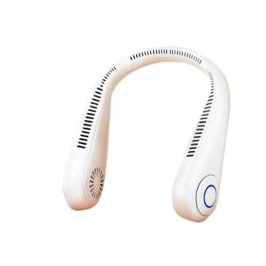 Imagem de OZLMBERN Ventilador de pendurar no pescoço Ventilador USB Escritório Silencioso Pescoço Pendurado Pequeno Ventilador Portátil