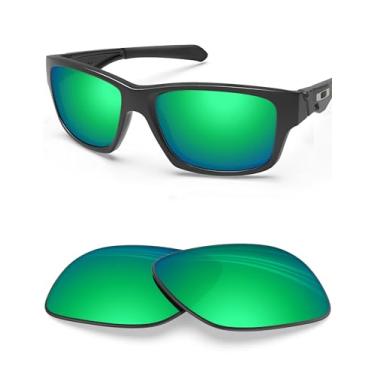Imagem de Lentes de substituição polarizadas BlazerBuck para Oakley Jupiter Squared OO9135, Emerald Green Polarized - [Polycarbonate Ar Coated], 0