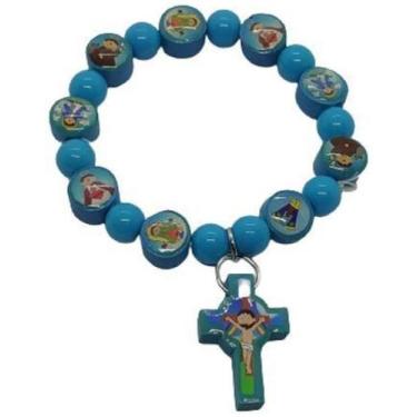 Imagem de Pulseira Infantil - Azul - Terço E Cia