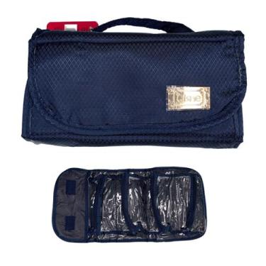Imagem de Necessaire Básica Rubys Com Detalhe Dourado AZUL MARINHO - Ruby's