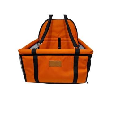 Imagem de Cadeirinha Assento Cadeira Pet de Carro para Cães Cachorro Gatos ATÉ 10KG(Laranja)