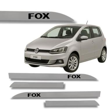 Imagem de Jogo Friso Lateral Fox Prata Egito Ponta de Faca Grafia - Macall