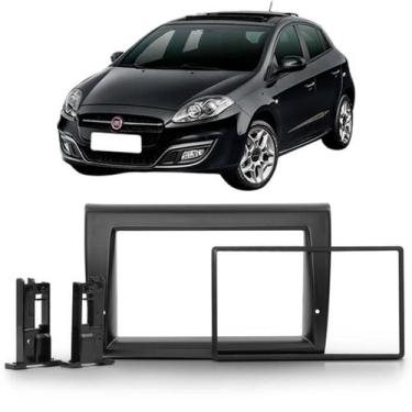 Imagem de Moldura 2 Din Bravo 2012 à 2016 Preta Painel Central Multimidia Mp5 So