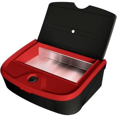 Imagem de Mega Bell, Estufa esterilizadora para manicure e pedicuri, Exterilix Compact Collor, Bivolt, Base preta com detalhes vermelha