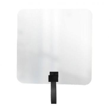 Imagem de Espelho Funcional Hook Preta Alça Preta 50x50 Cm Quadrado - e2g Design