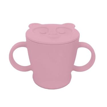 Imagem de Mimo Style Copo Infantil de Silicone com Alças,com Tampa Rosa 120 ml