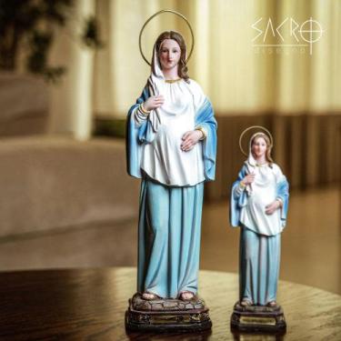 Imagem de Imagem Nossa Senhora Grávida 30cm Resina Importada - SACRO