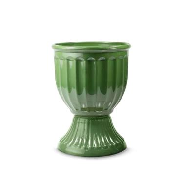 Imagem de Vaso Estilo Romano Decoração Festa Acrílico 13cm X 18cm (VERDE MILITAR)
