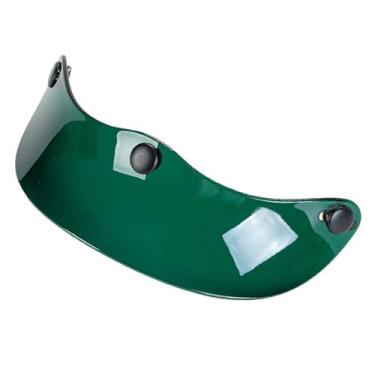 Imagem de Generic Capa de viseira de capacete universal com 3 encaixes, fácil de instalar, proteção solar de substituição, protetor solar para capacetes 3/4, Verde