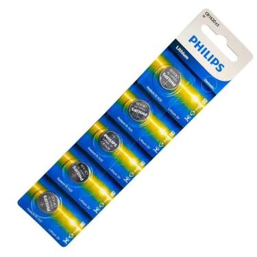 Imagem de Cartela de Bateria CR1220 Philips com 5 unidades