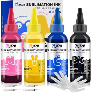Imagem de Printers Jack Tinta de sublimação de 400 ml para impressoras jato de tinta Supertank 15000 C88 C88+ WF7720 ET2720 ET4760 ET2760 ET2750 WF7820, transferência de calor em canecas, pratos, camisas de