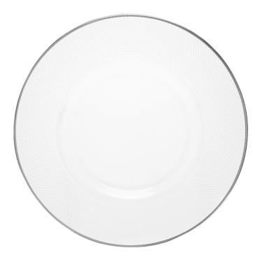 Imagem de Sousplat Com Fio Prata Thin Edge de Cristal 33cm