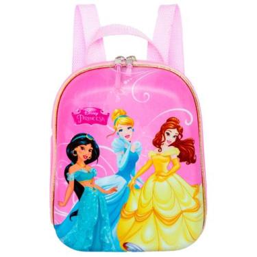 Imagem de Mochila Escolar Infantil Princesas Disney Bolsa Com Alça De Costas Max